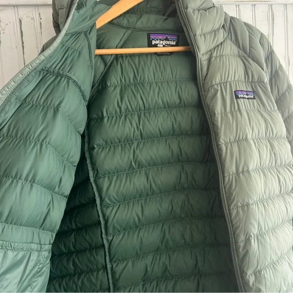 EUC Patagonia Down Sweater Puffer Jacket women’s sage green blue XXL good 4 XL - Picture 8 of 11